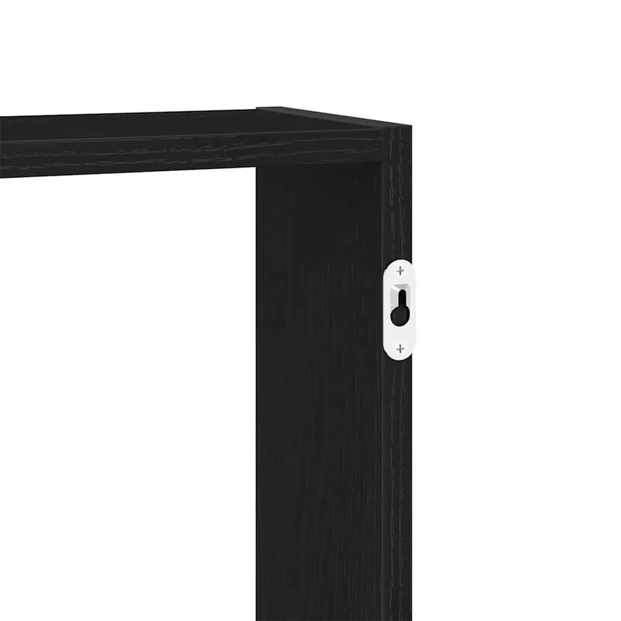 Étagère murale en chêne noir 99 x 15 x 60 cm bois d'ingénierie - 9