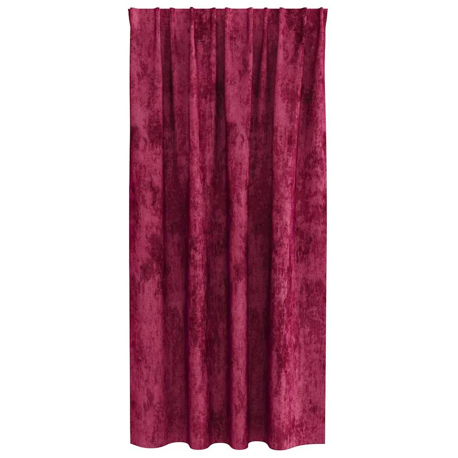 Rideaux en velours 2 pcs Rouge bordeaux 175 x 140 cm Velours - 4