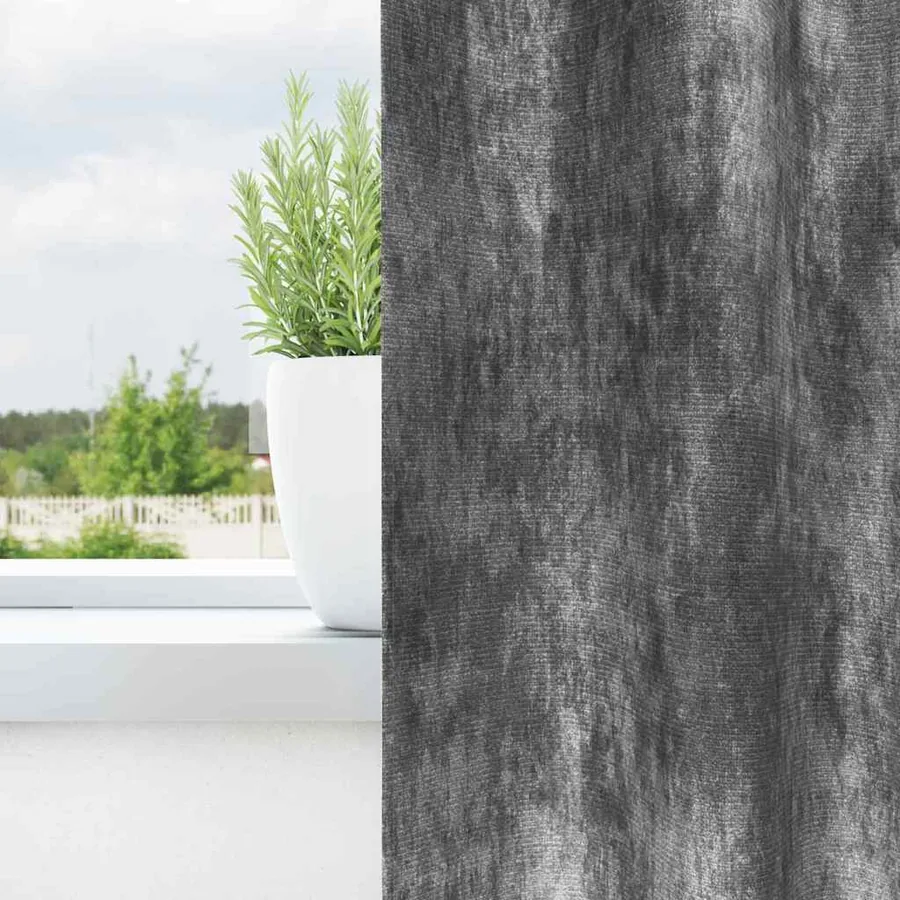 Rideaux en velours 2 pcs Gris 140 x 140 cm Velours - 3
