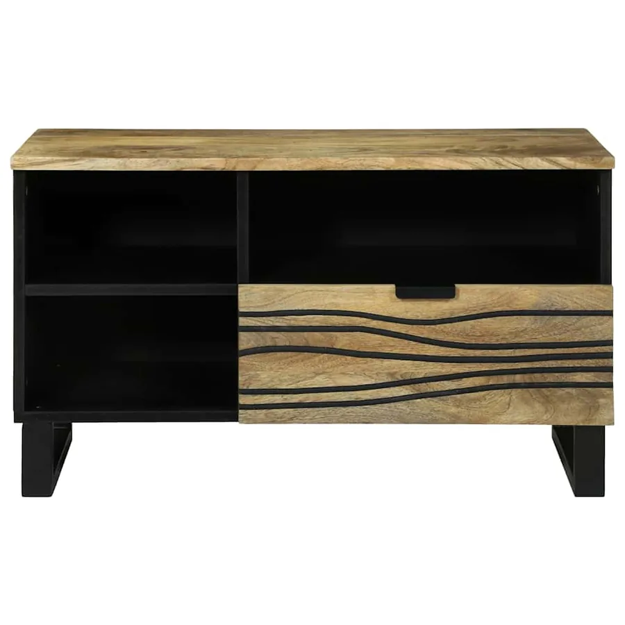 Unites TV avec tiroir Marron 80 x 33 x 46 cm Bois d'ingénierie - 3