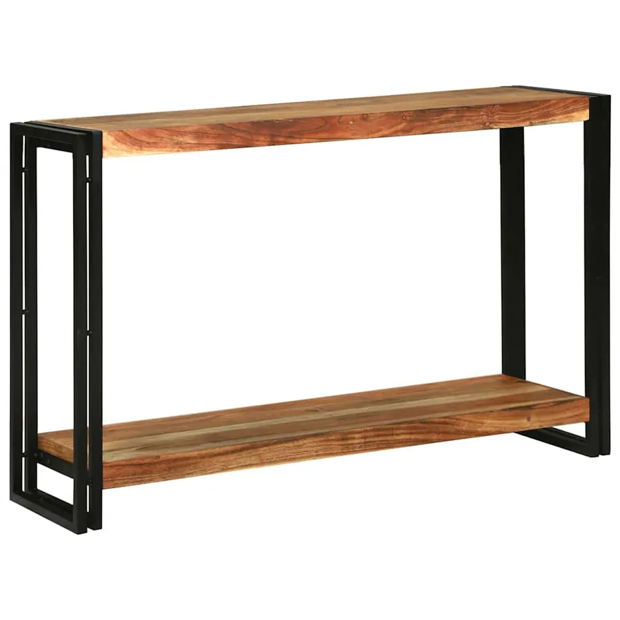Table console Marron 120 x 33 x 75 cm Bois d'Acacia Massif - 2