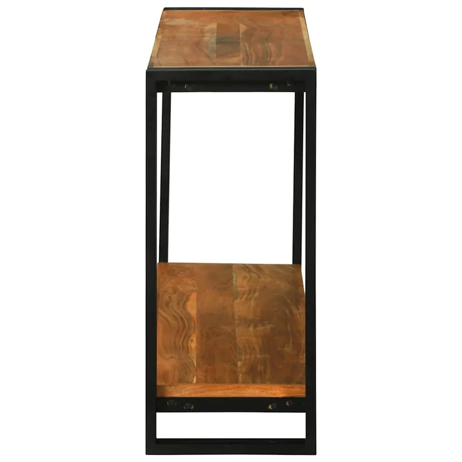 Table console Marron 120 x 33 x 75 cm Bois d'Acacia Massif - 4