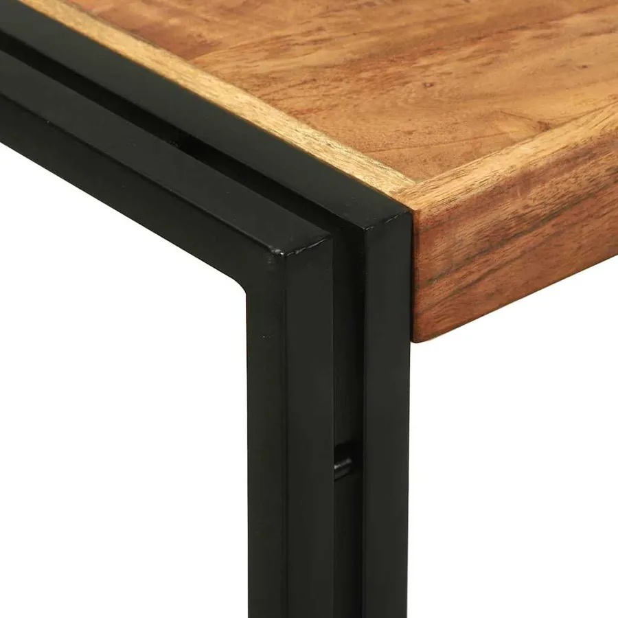 Table console Marron 120 x 33 x 75 cm Bois d'Acacia Massif - 6