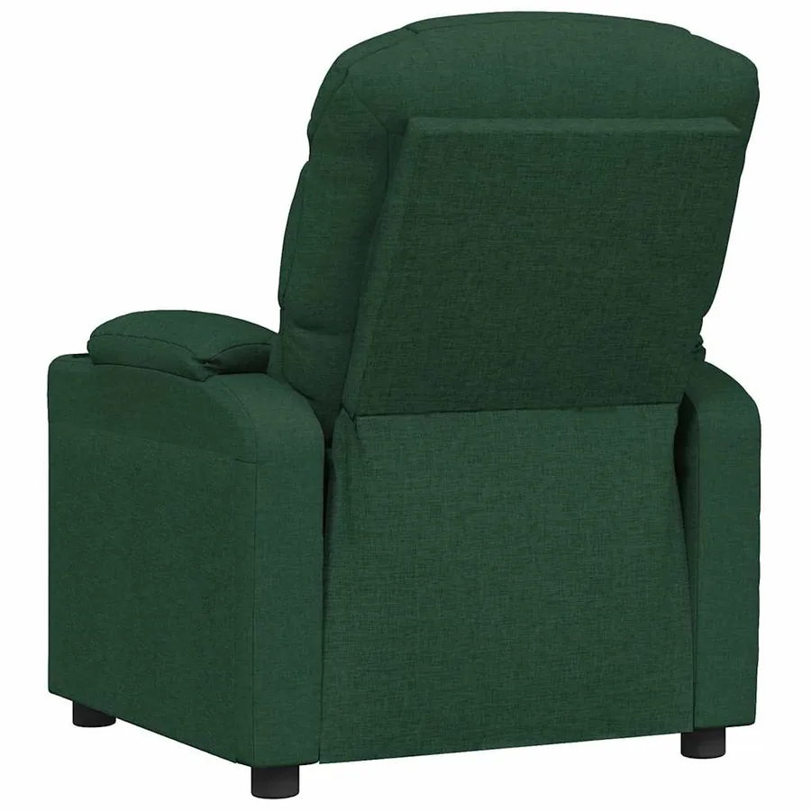 Fauteuil inclinable électrique Vert foncé Tissu - 6