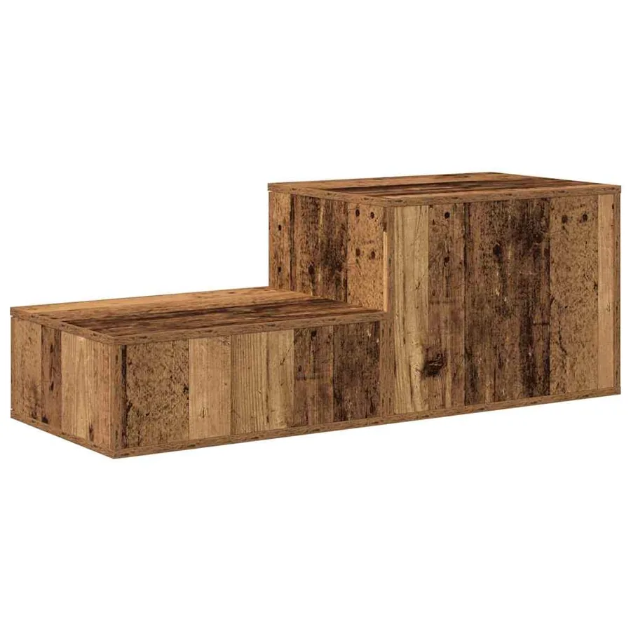Armoire de rangement 2 pcs Bois ancien 127 x 41 x 40 cm - 9