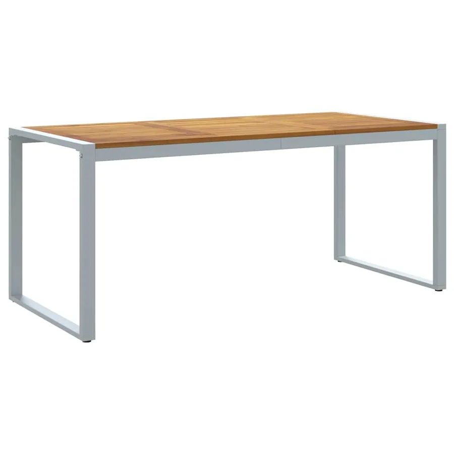 Ensemble de salle à manger pour jardin 7 pcs Gris - 5