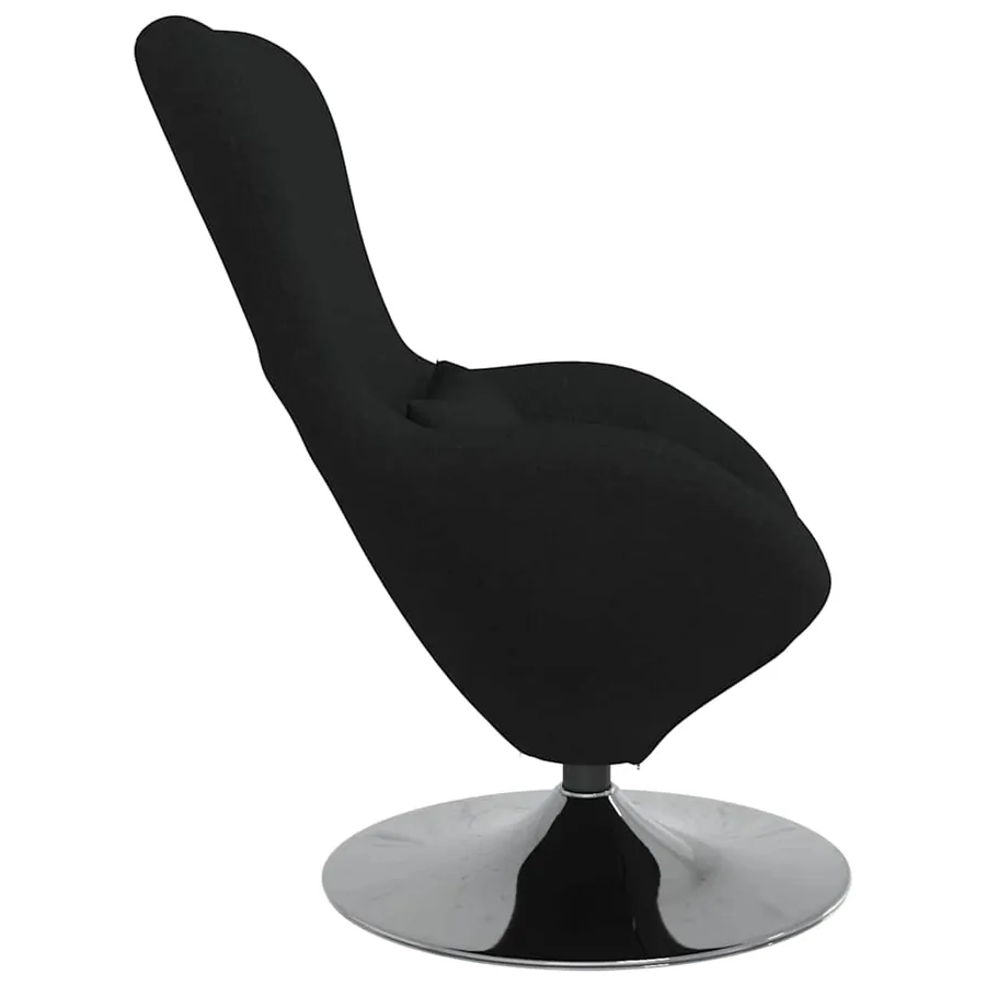 Fauteuil œuf Noir 63 x 73 x 90 cm tissu - 5