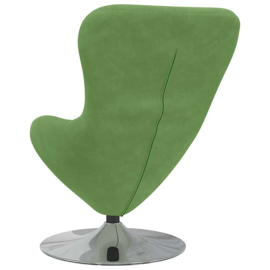 Fauteuil œuf Vert clair Velours - 6