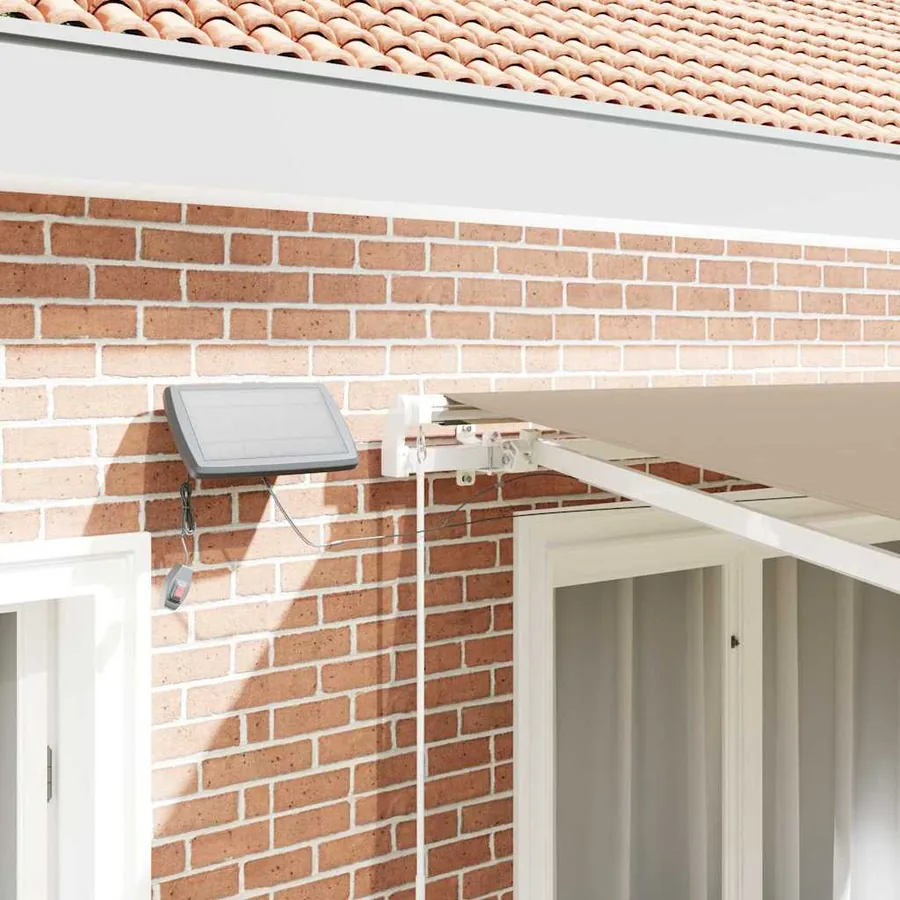 Auvent rétractable Beige 300 x 250 cm Tissu et Aluminium - 4