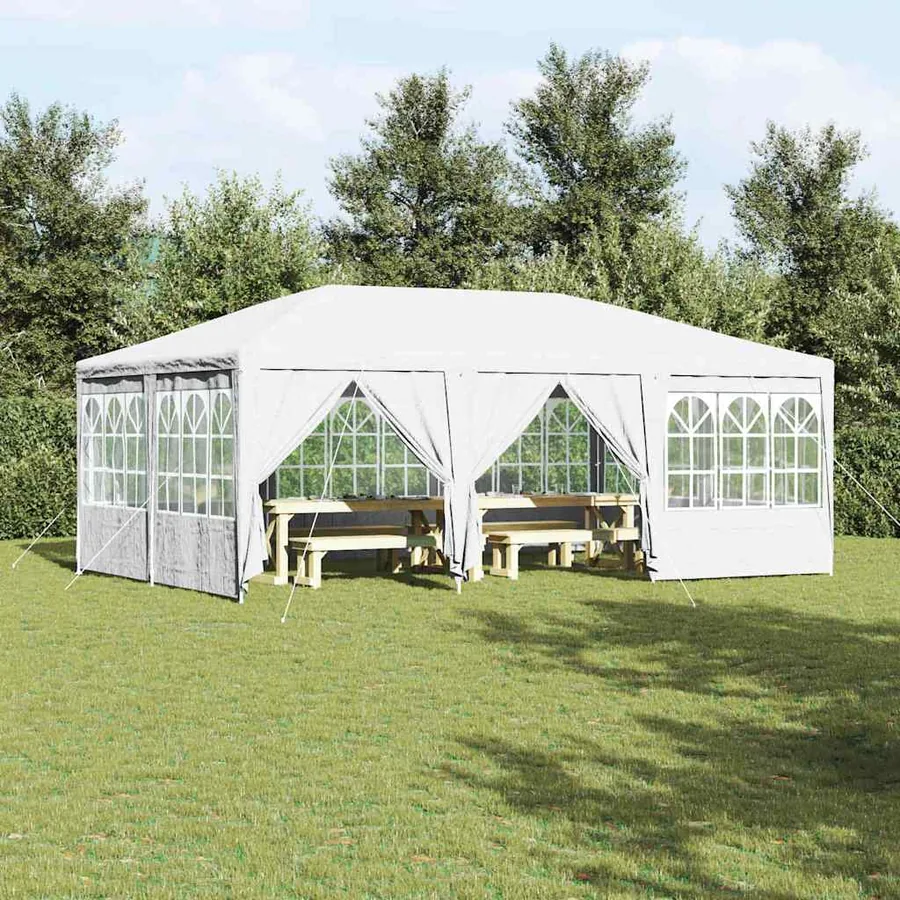 Tente de fête Blanc 600 x 400 x 266 cm Polyéthylène