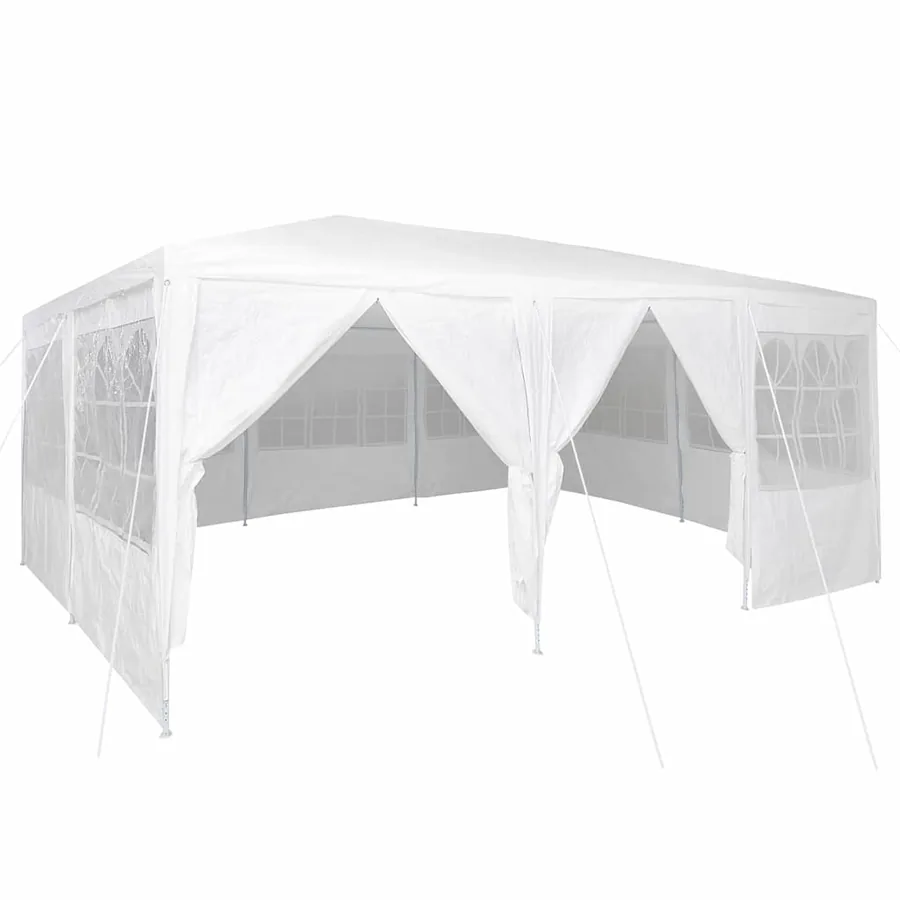 Tente de fête Blanc 600 x 400 x 266 cm Polyéthylène - 2