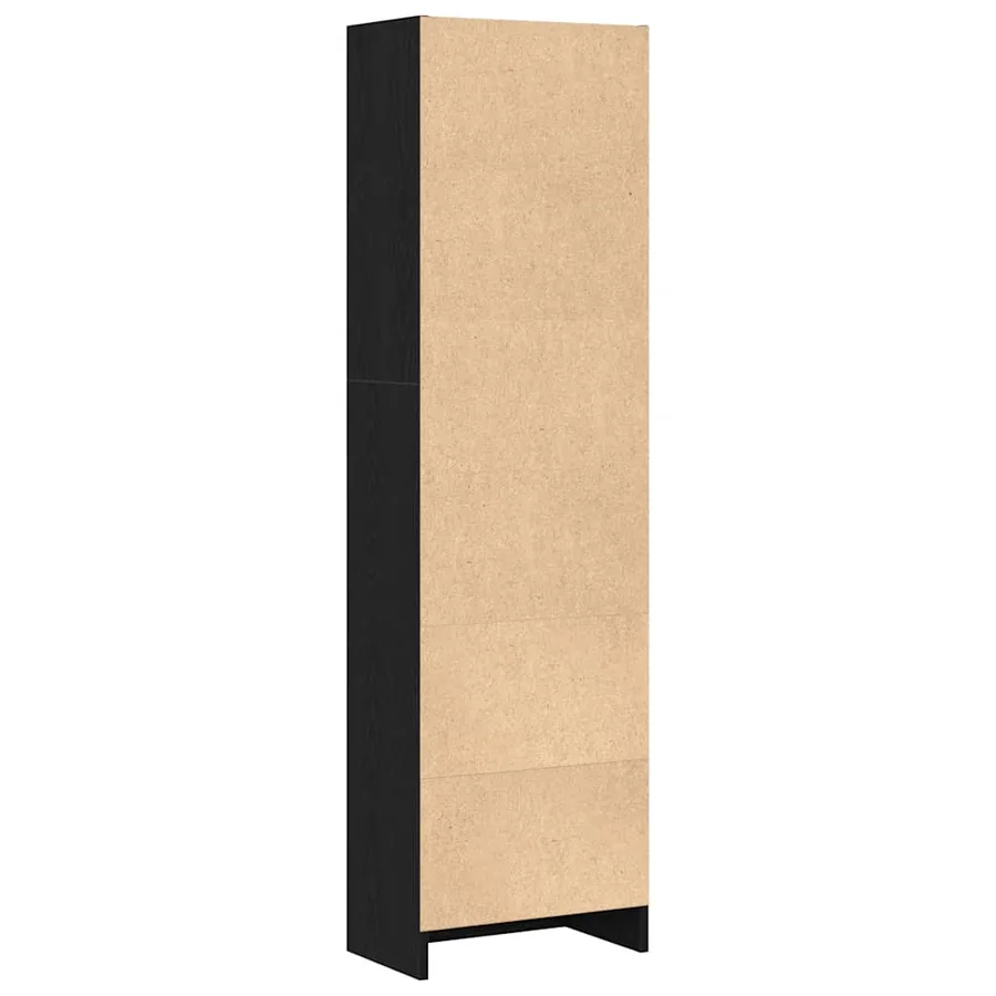 Bibliothèque en chêne noir 40 x 24 x 143 cm bois d'ingénierie - 6