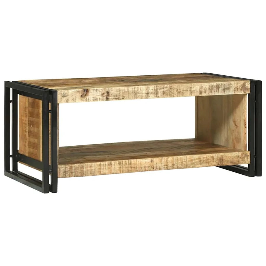 Table basse Marron 90 x 50 x 38 cm Bois de mangue massif - 2