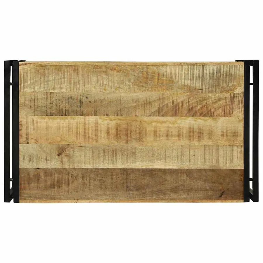 Table basse Marron 90 x 50 x 38 cm Bois de mangue massif - 5