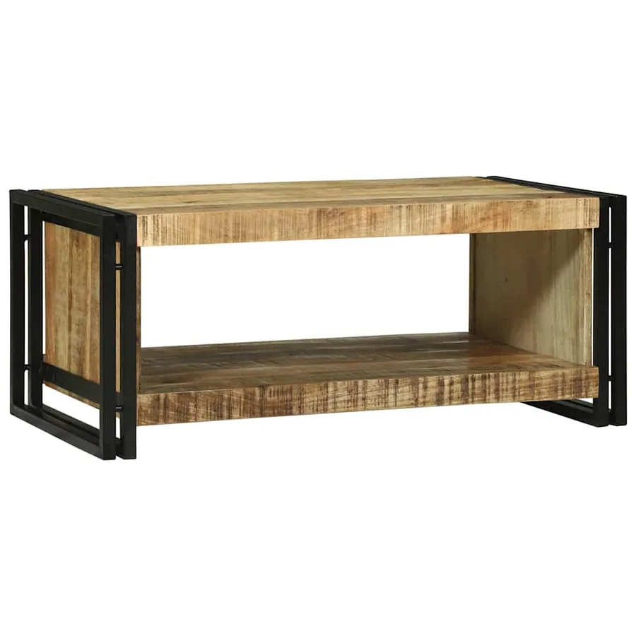 Table basse Marron 90 x 50 x 38 cm Bois de mangue massif - 6