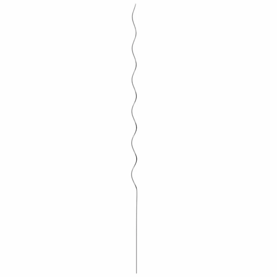 Soutien de plante 20 pcs Argenté 150 x 0,6 x 0,6 cm Acier - 2
