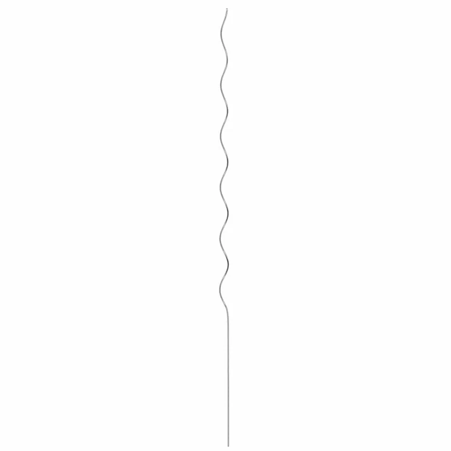 Soutien de plante 20 pcs Argenté 150 x 0,6 x 0,6 cm Acier - 5