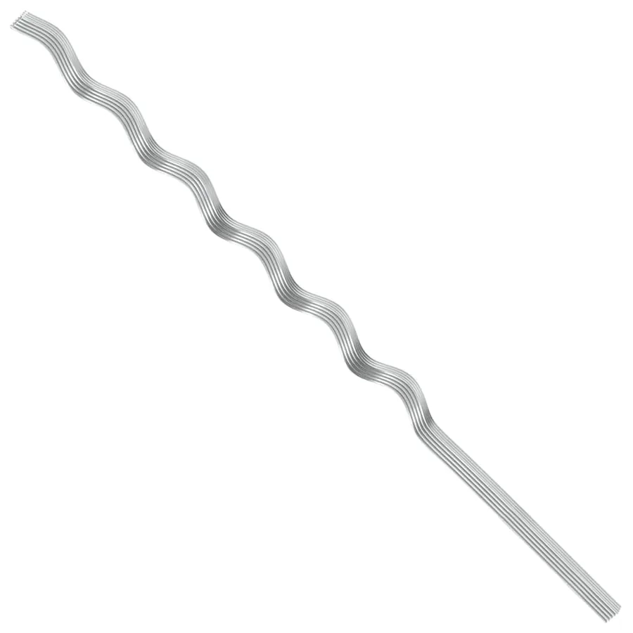 Soutien de plante 20 pcs Argenté 150 x 0,6 x 0,6 cm Acier - 9