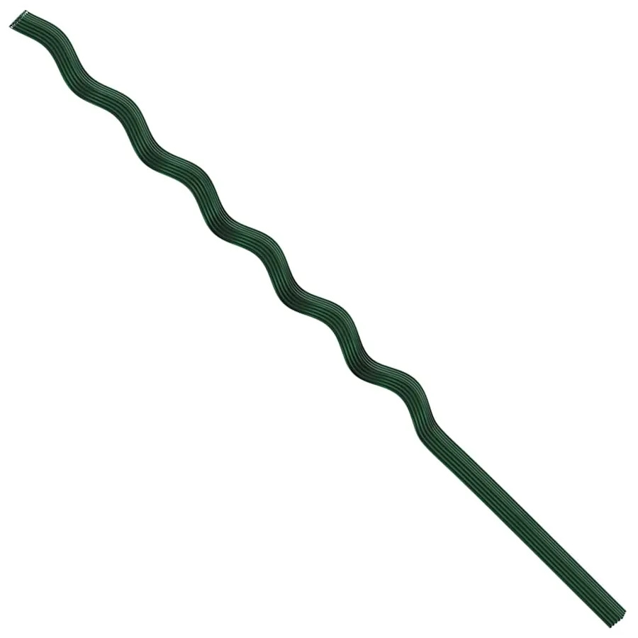 Soutien de plante 20 pcs Vert 150 x 0,6 x 0,6 cm Acier - 9