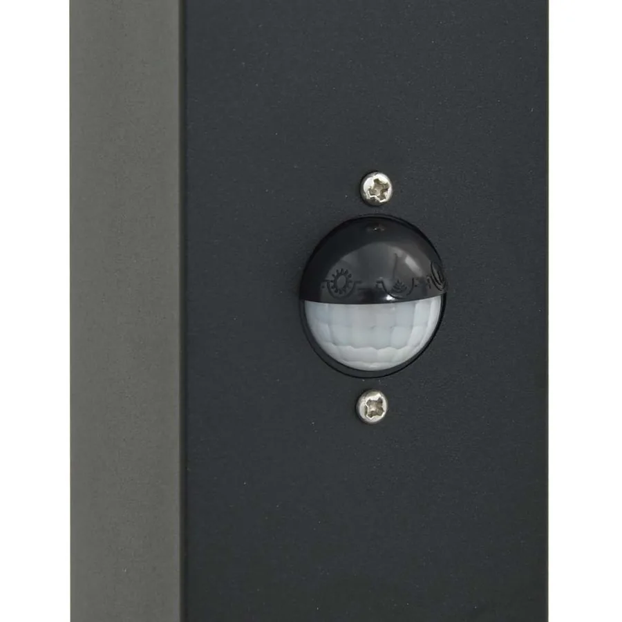Bornes lumineuses avec capteur et prise lot de 3 80 cm noir IP44 - 7