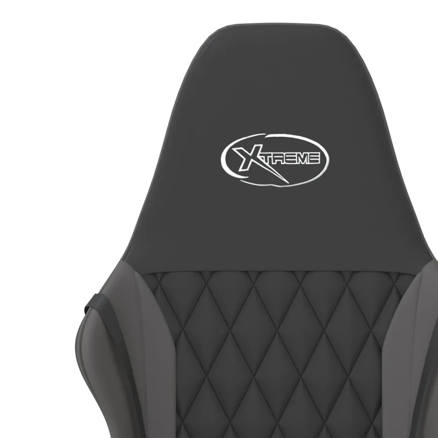 Chaise de jeu de massage Noir et gris Similicuir - 10