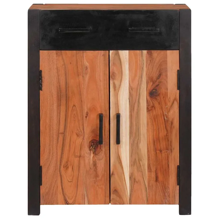 Buffet 2 pcs Marron 110 x 30 x 75 cm Bois d'Acacia Massif - 5