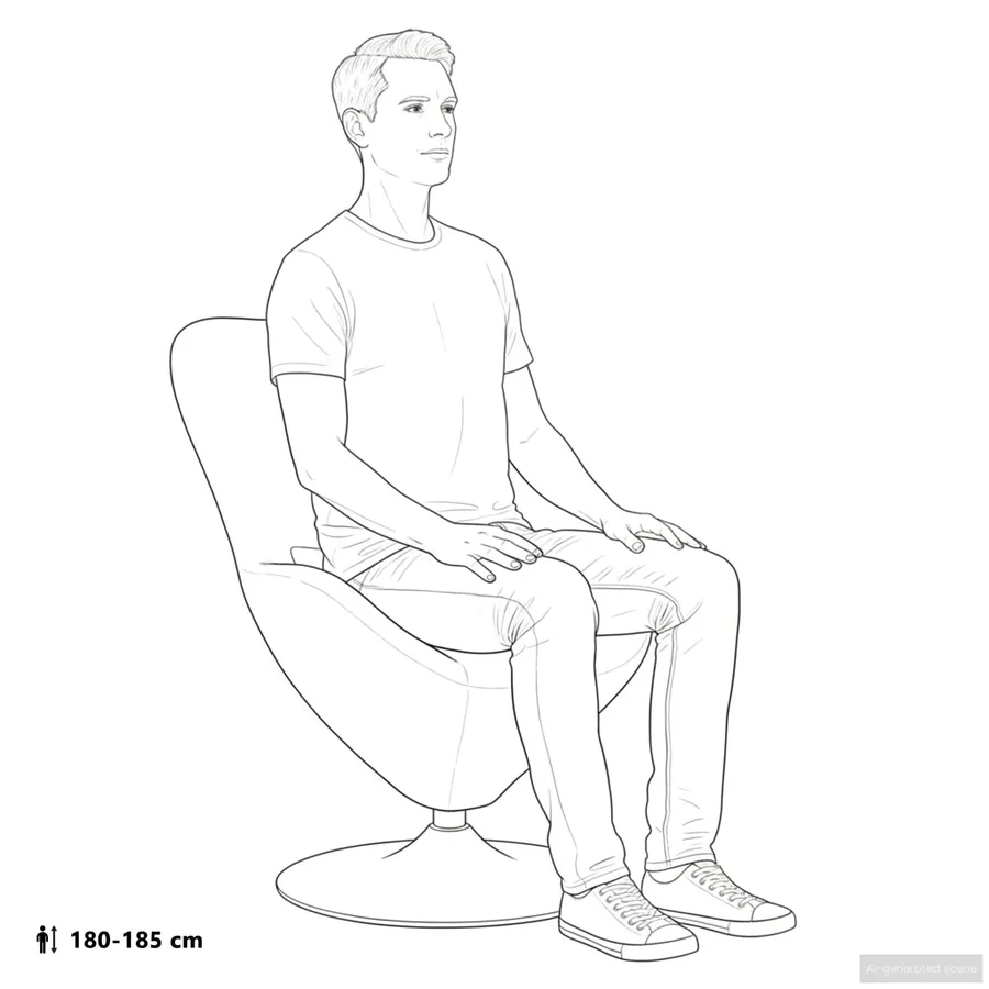 Fauteuil œuf Crème Velours - 11