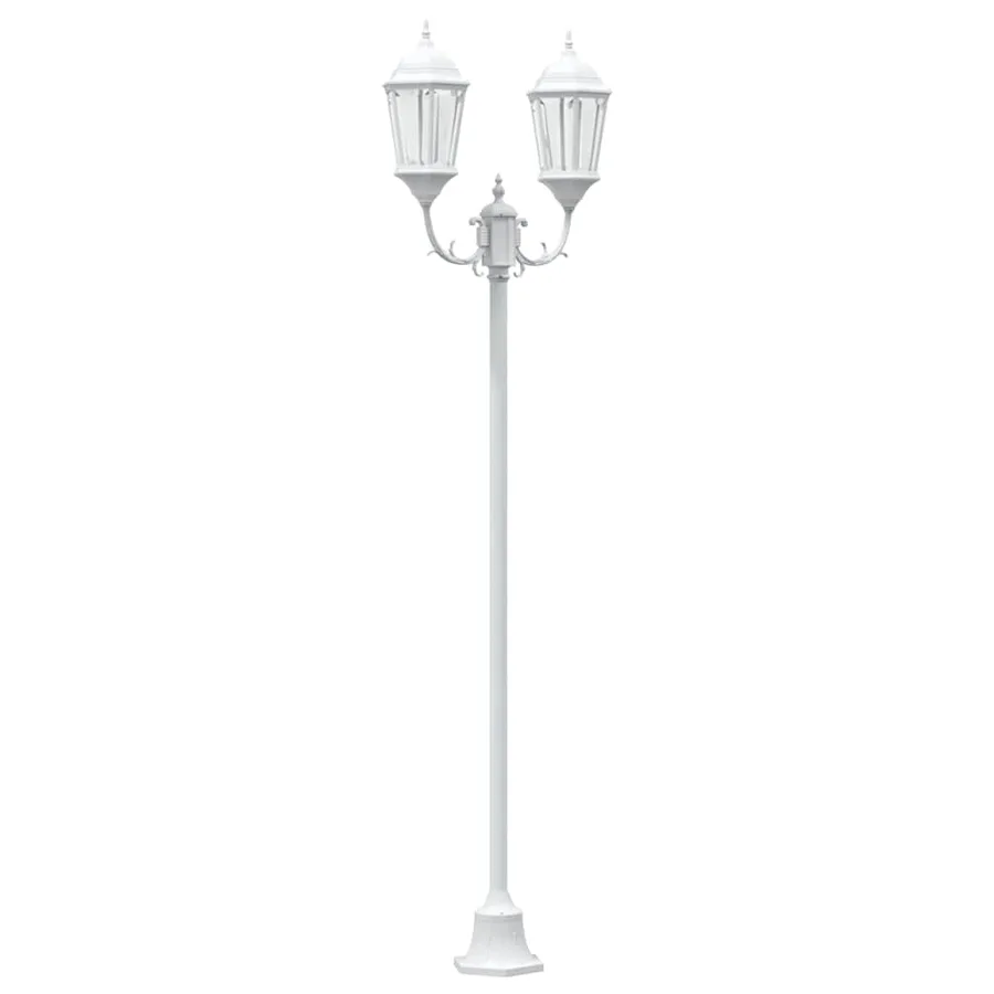 Lumière de jardin Blanc 68 x 20 x 235 cm Aluminium et verre - 2