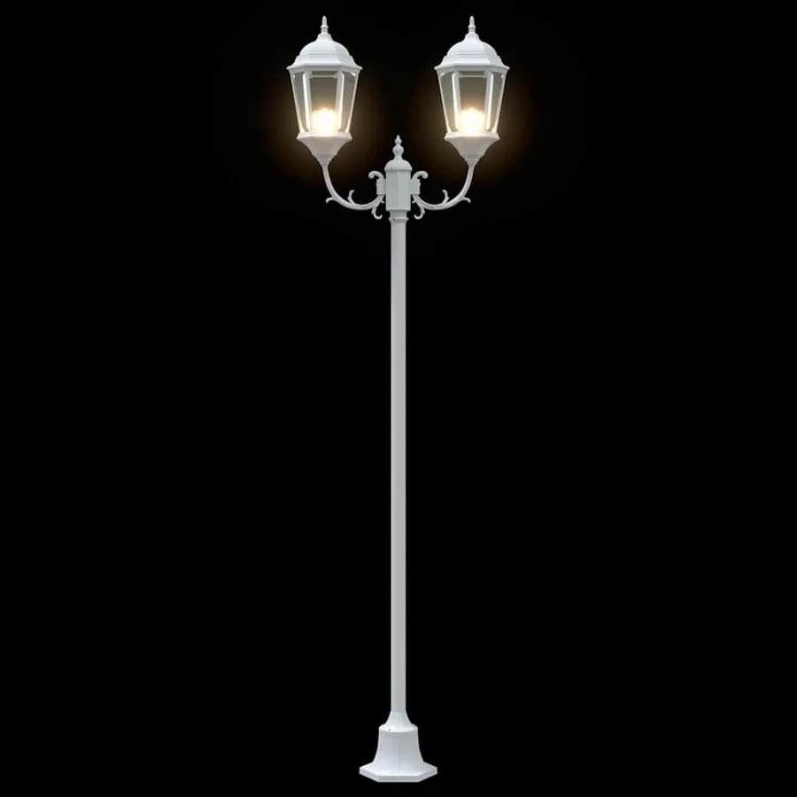 Lumière de jardin Blanc 68 x 20 x 235 cm Aluminium et verre - 7