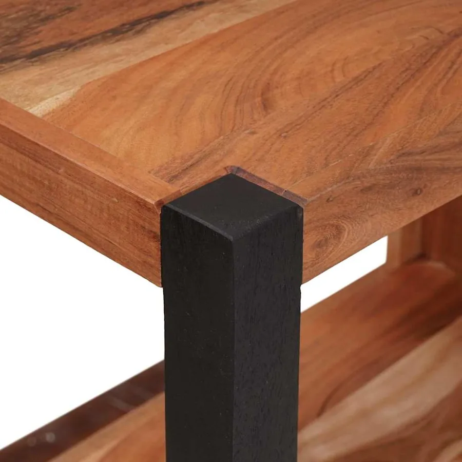 Étagère Marron 50 x 30 x 110 cm Bois d'Acacia Massif - 7