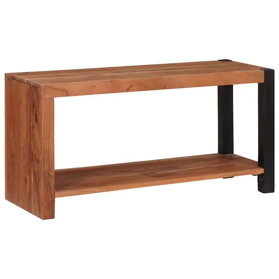 Étagère Marron 80 x 30 x 40 cm Bois d'Acacia Massif - 2