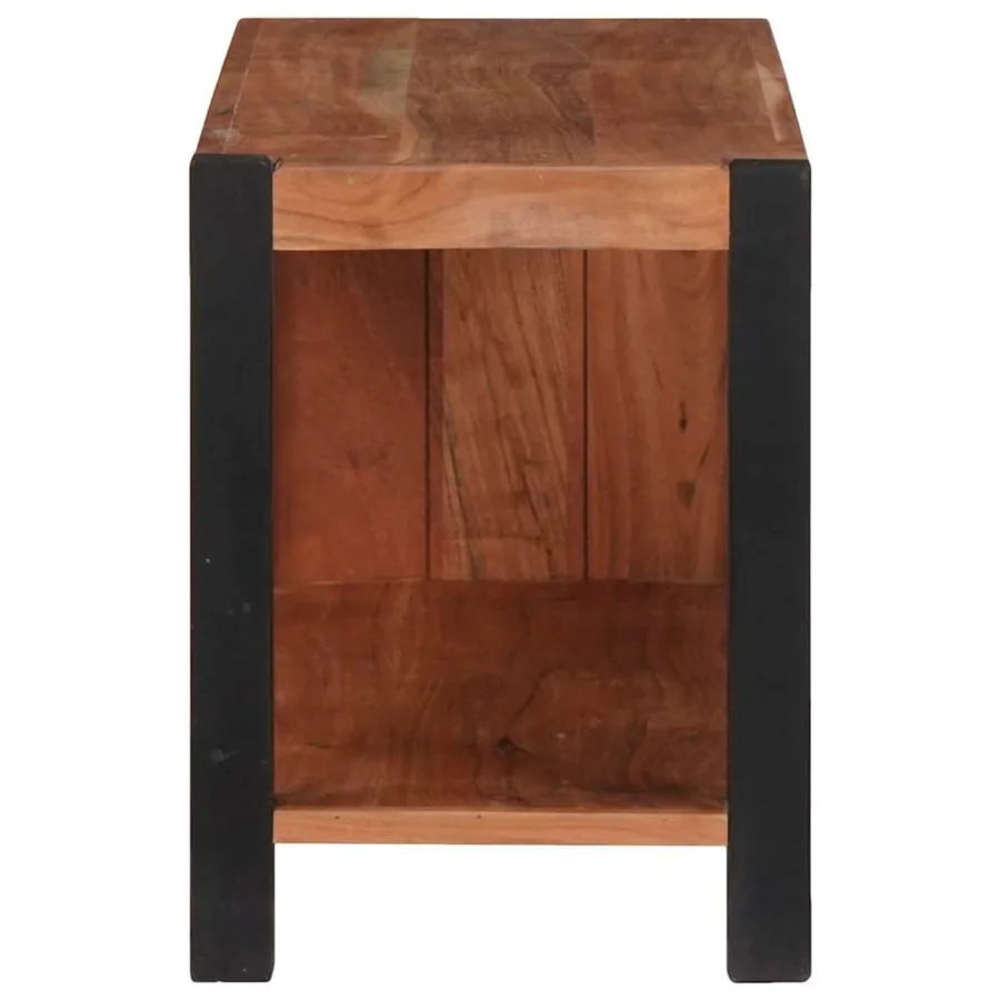 Étagère Marron 80 x 30 x 40 cm Bois d'Acacia Massif - 5