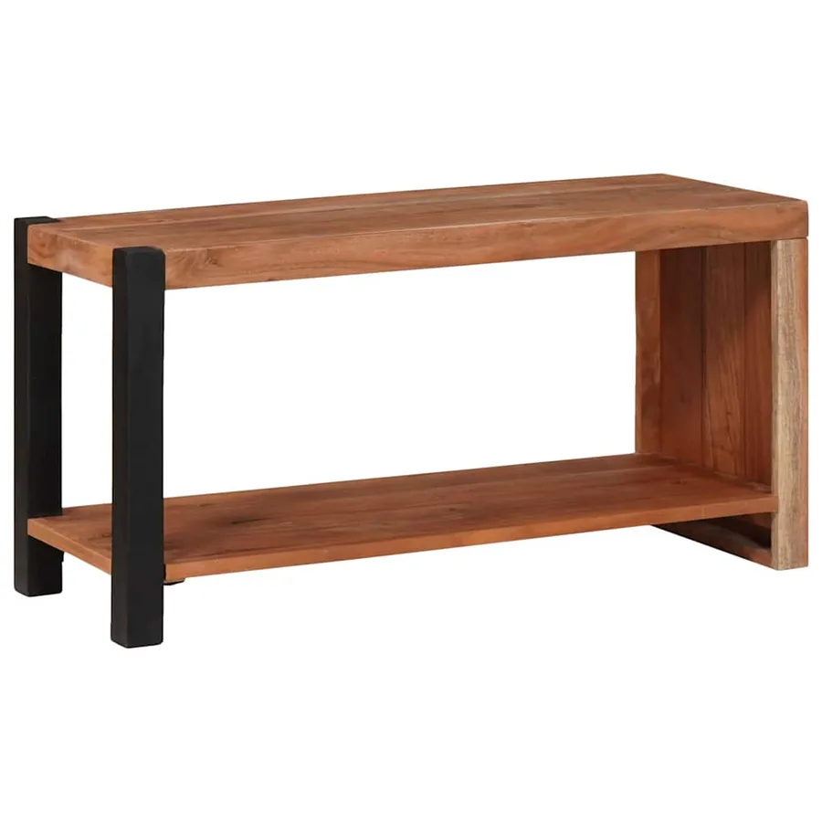 Étagère Marron 80 x 30 x 40 cm Bois d'Acacia Massif - 6
