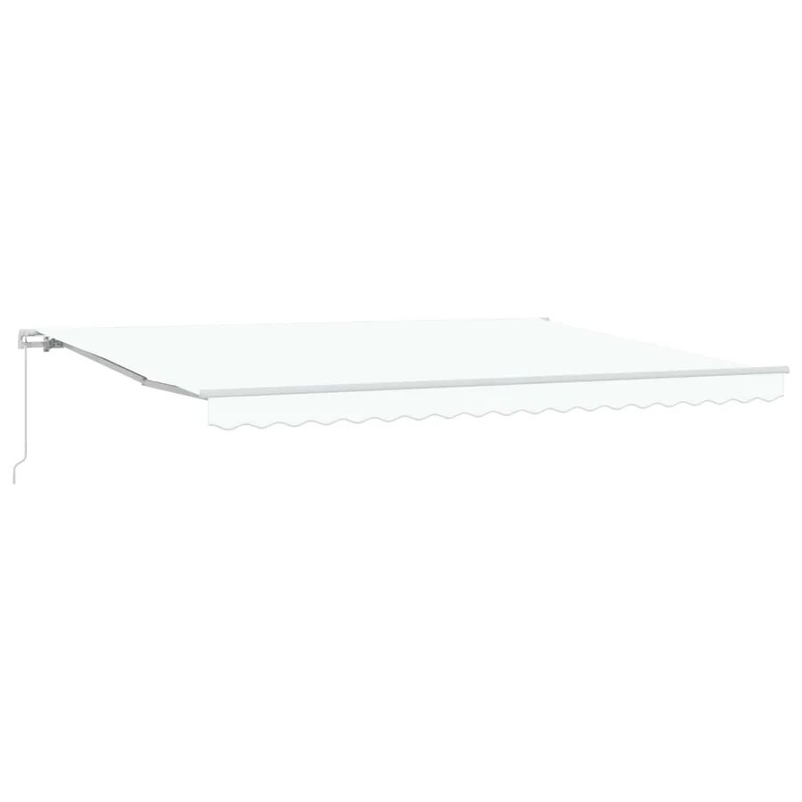 Auvent rétractable Blanc 450 x 300 x 165 cm