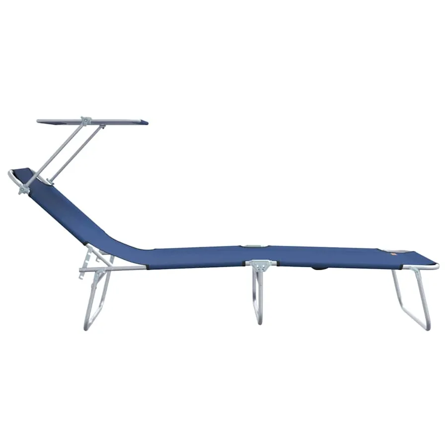 Transat 2 pcs Bleu 58 x 188 x 77cm Polyester - 6
