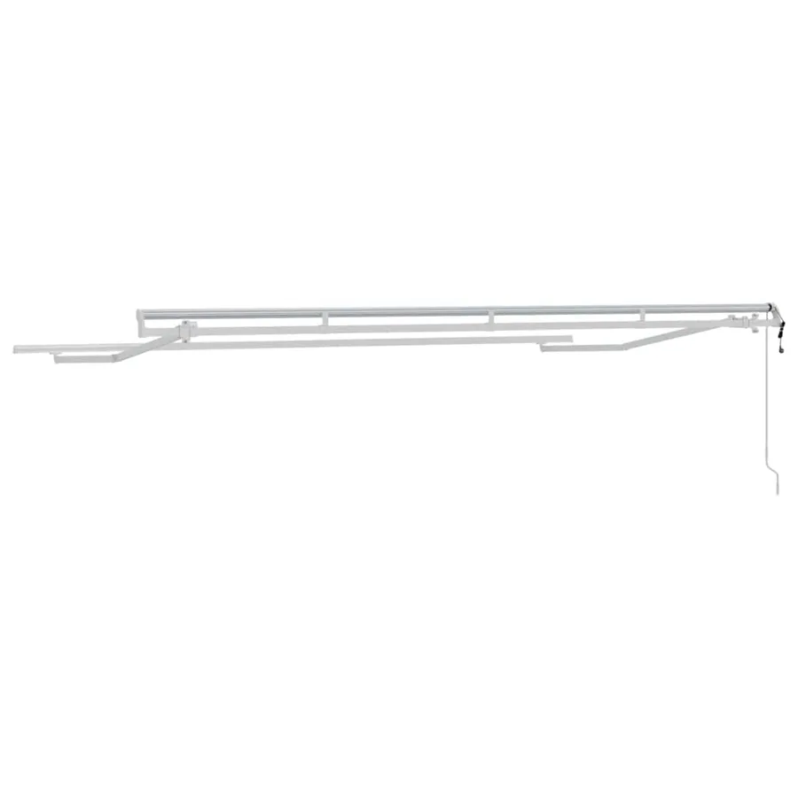 Cadre d'auvent Blanc 4 x 2 m Métal - 6