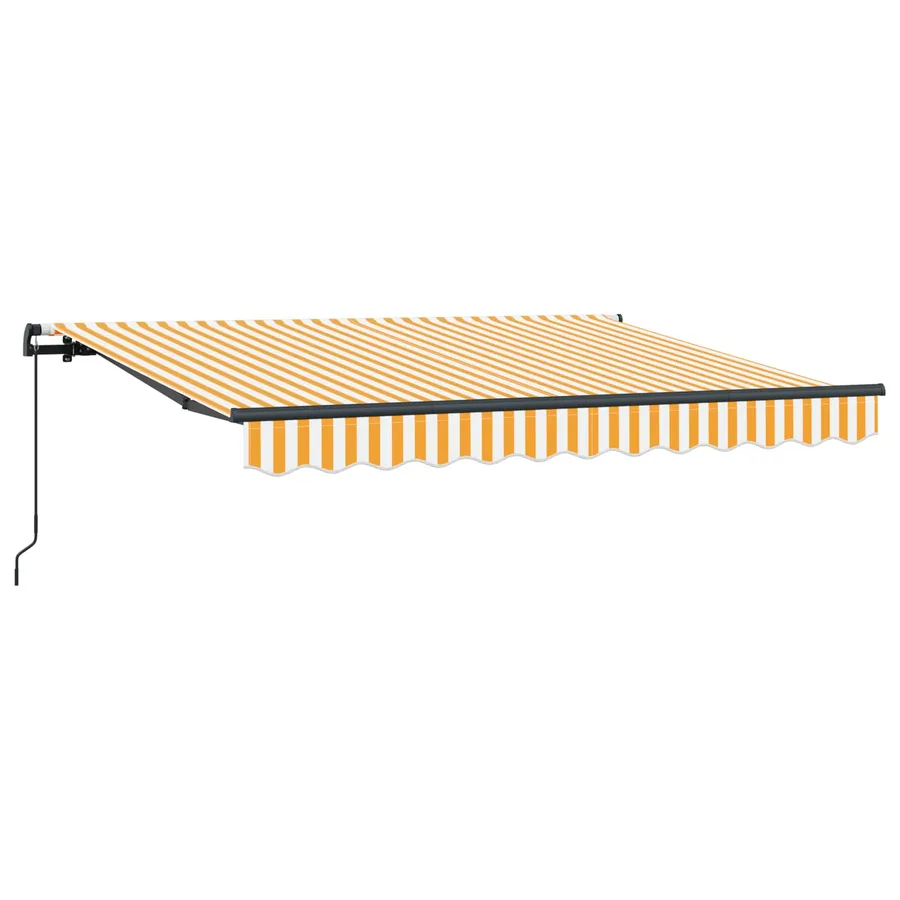 Auvent Rétractable Jaune 300 x 200 cm tissu - 2