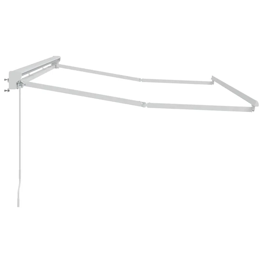 Cadre d'auvent Réglable Blanc 3,5 x 2 m Acier - 5