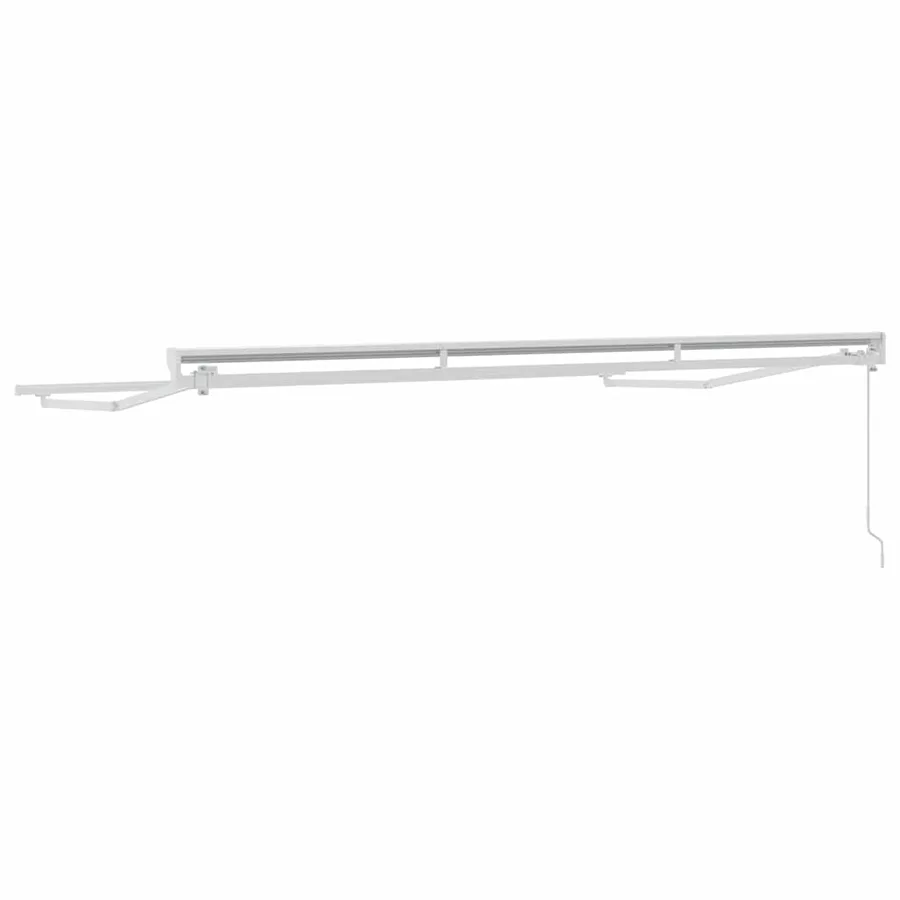 Cadre d'auvent Réglable Blanc 3,5 x 2 m Acier - 6