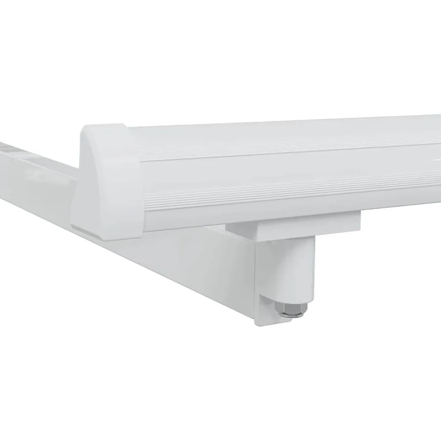Cadre d'auvent Réglable Blanc 3,5 x 2 m Acier - 7