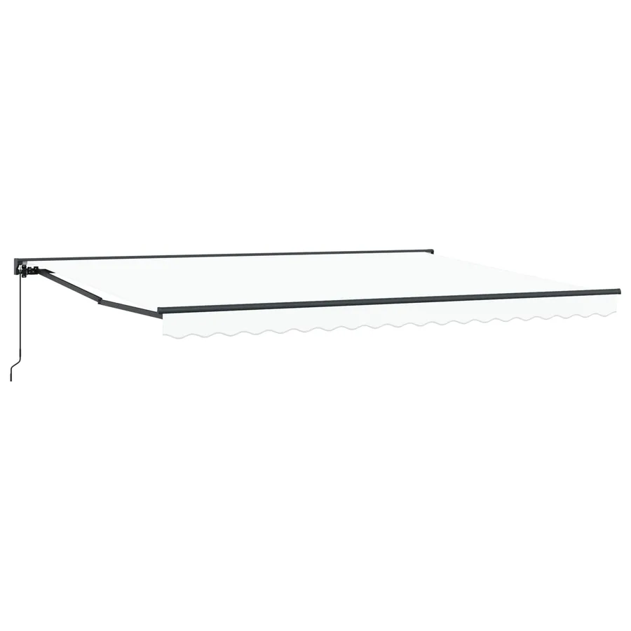 Cadre d'auvent Blanc 450 × 300 cm Polyester avec revêtement PU - 2