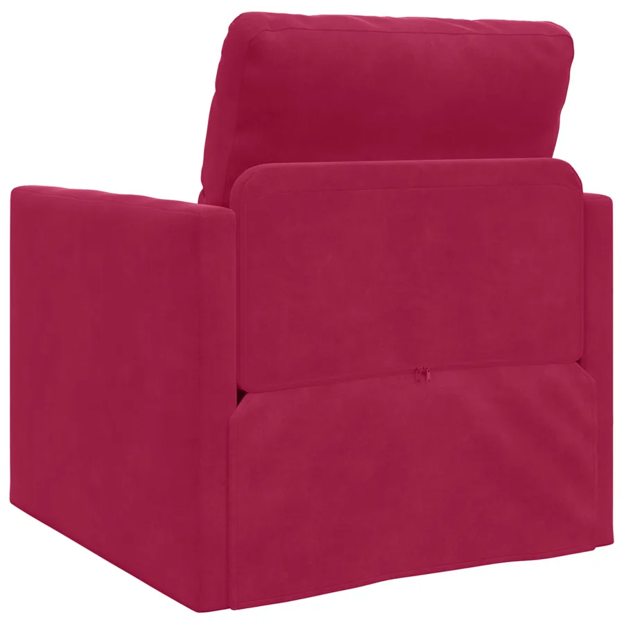 Canapé-Lit Bordeaux 74 x 77 x 81 cm Velours - 7