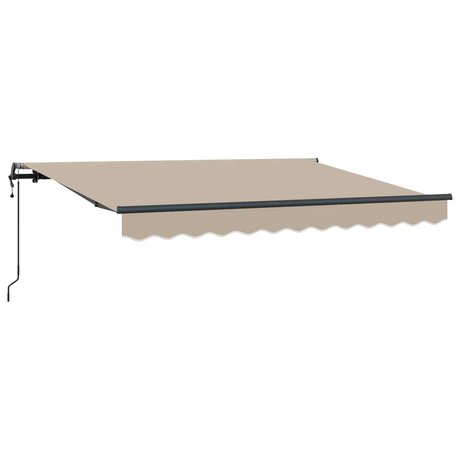 Auvent Rétractable Beige 250 x 200 cm tissu - 2