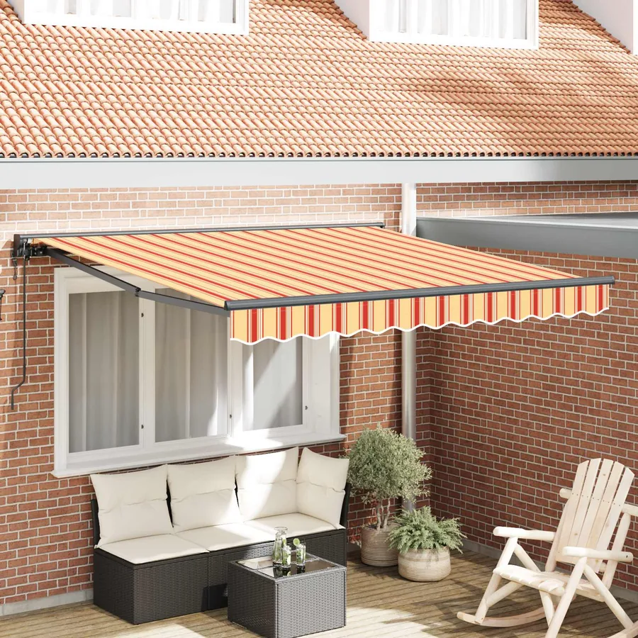 Cadre d'auvent Multicolore 350 x 250 cm