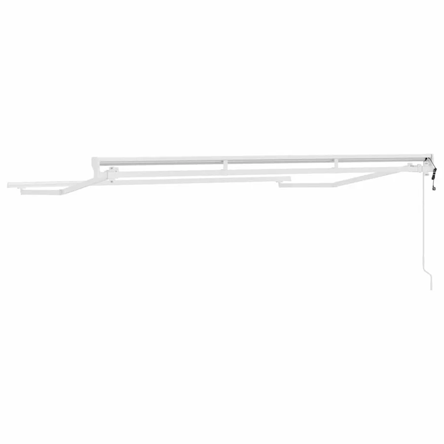 Cadre d'auvent Réglable Blanc 3 x 2 m Acier - 6
