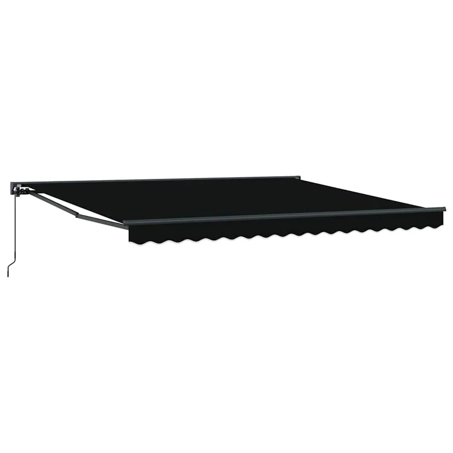 Cadre d'auvent Noir 400 × 300 cm Polyester avec revêtement PU - 2
