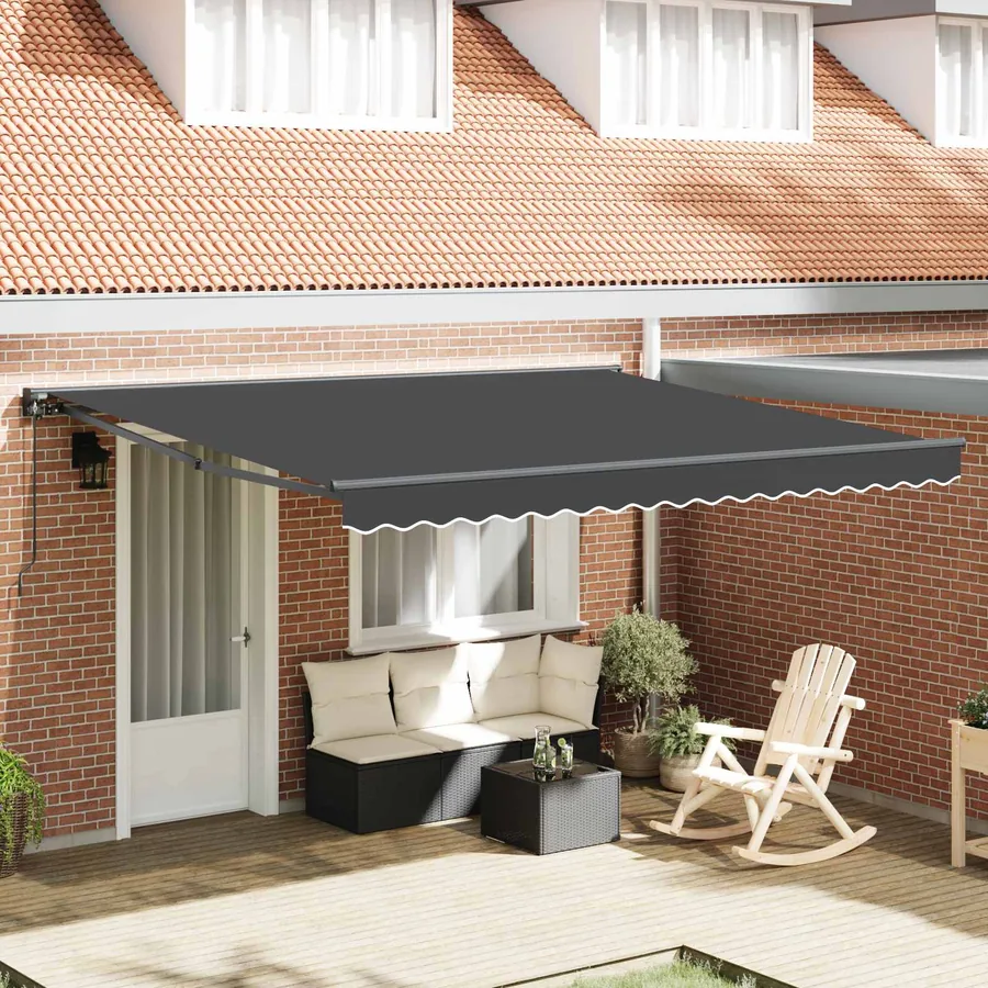Cadre d'auvent Anthracite 400 × 300 cm