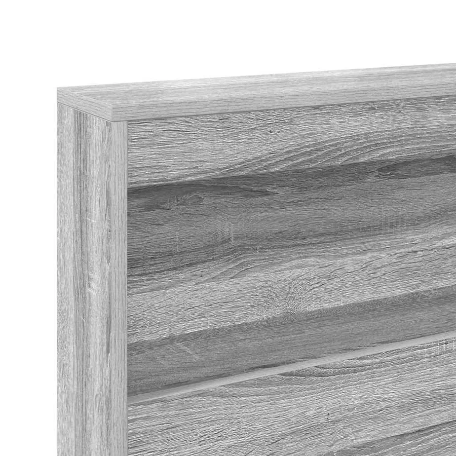 Lit Bibliothèque Sonoma gris 160 x 200 cm Bois d'ingénierie - 8