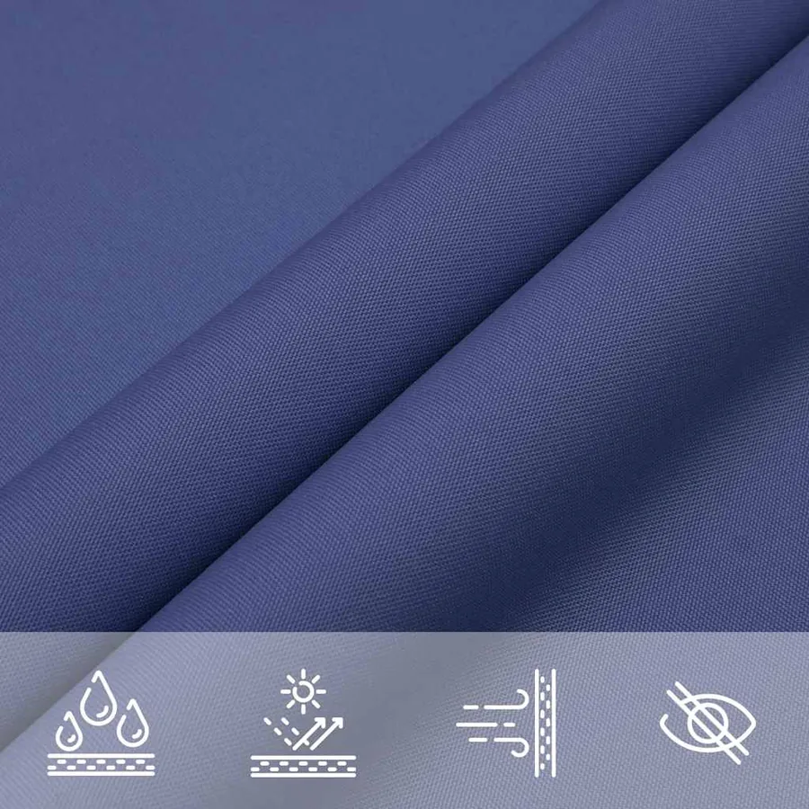 Voile de parasol tissu oxford rectangulaire 2x3 m bleu - 6