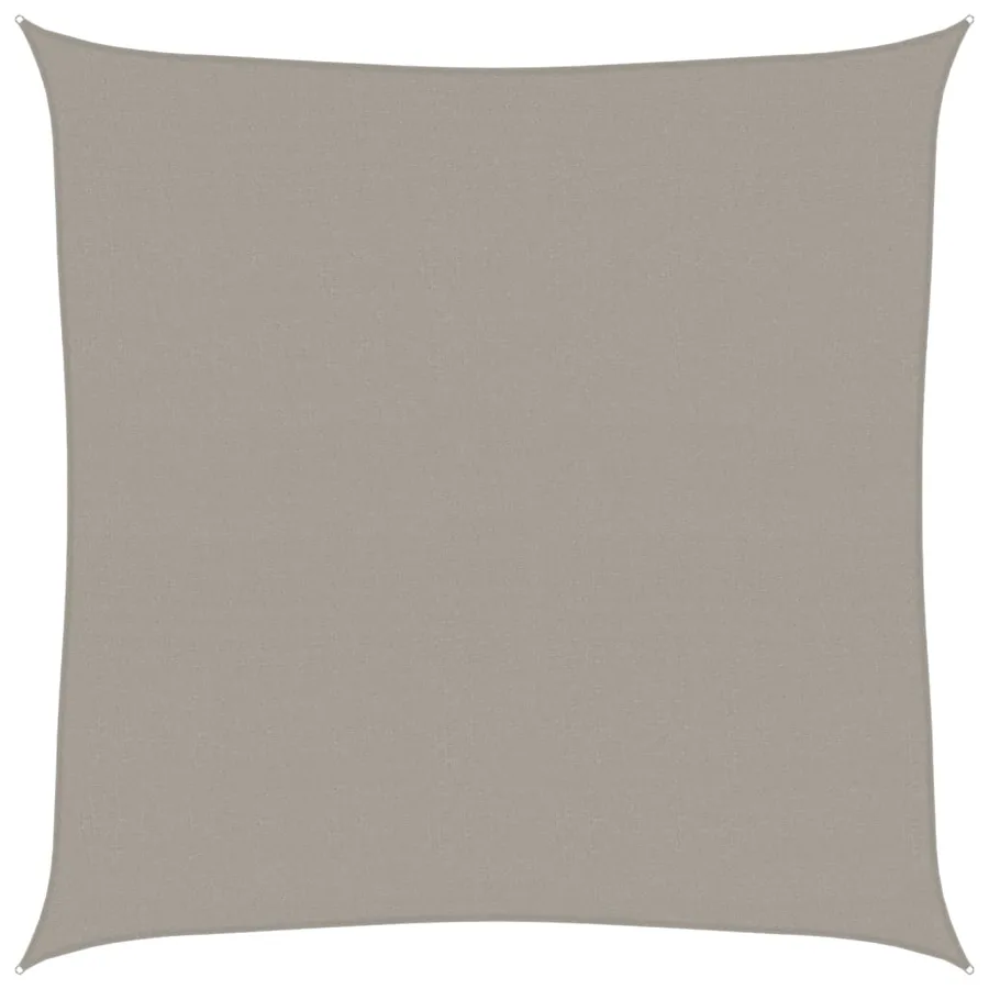Voile d'ombrage 160 g/m² carré gris clair 7x7 m PEHD - 2
